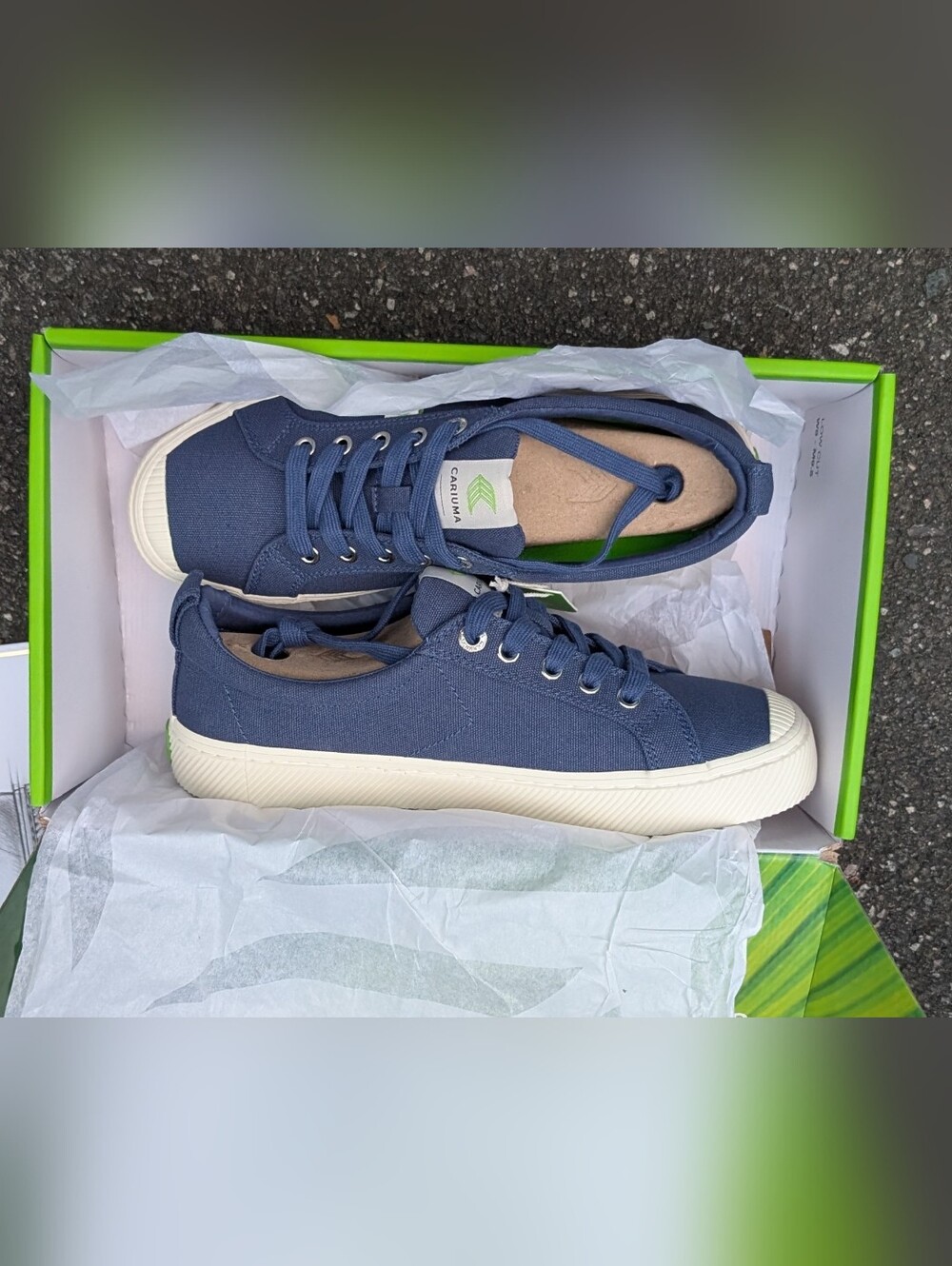Cariuma Blue Canvas Sneakers (New) - Picture 4 of 6